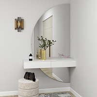 Зеркало с подсветкой с белой консолью «Radiant double» — фото 4