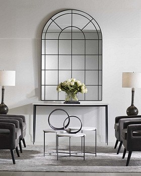 Чёрное зеркало в форме окна «Бишоп»